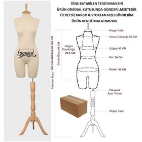 Resim Pantolon Giyebilen 38 Beden Iğne Batabilen Terzi Prova Mankeni 527200934 