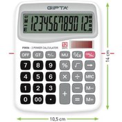 Resim Gıpta Hesap Makinesi Masa Üstü 12 Hane F3036 