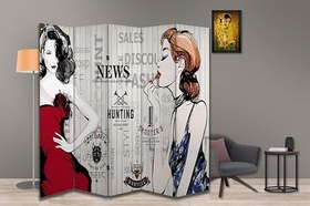 Resim Yaşam Tasarımlı Özel Tasarım Paravan Room Divider 180 x 200 cm 