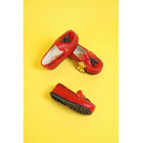 Resim Erkek Çocuk Hakiki Deri Bordo Timberland 