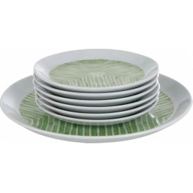 Resim Kütahya Porselen Vista 7 Parça Yeşil Pasta Takımı 