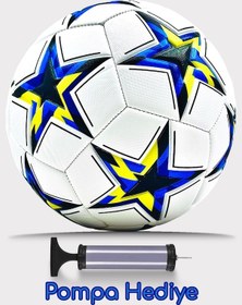 Resim Futbol Topu Şampiyonlar Ligi Dikişli Iç Ve Dış Mekan Bsf34 Çok Renkli 