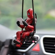 Resim Marvel Deadpool çizgi film süsleri, araba dekorasyonları, dayanıklı PVC, çok fonksiyonlu dekorasyon, elektrik gerektirmez, Noel dekorasyon malzemeleri, Yeni Yıl hediyeleri için uygun 