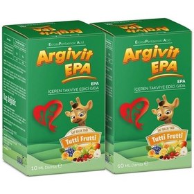 Resim Argivit Epa Damla Balık Yağı Tutti Frutti Aromalı 2 x 10 ML 