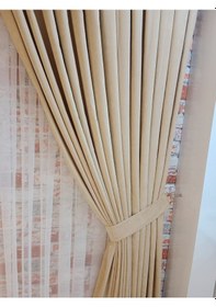 Resim Vizyon Renk Fon Kadife Perde Çift Kanat 1/3 Sık Pileli Dikim V-06 Vizyon 