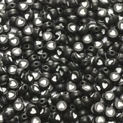Resim 100 Adet Akrilik Aşı Kalp Boncuk 4x7mm Siyah Beyaz Detayları ile DIY Takı Yapımı, Bilezikler, Kolyeler ve El Sanatları Projeleri için 