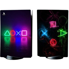 Resim Kt Grup Sanatsal Playstation 5 Standart Kasa Dijital Versiyon Sticker Kaplama Seti 
