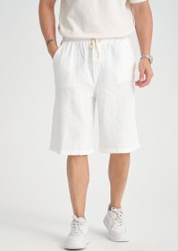 Resim Baggy Fit Bermuda & Şort Beyaz - Beyaz / XL 