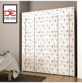 Resim Bydamat Bez Dolap Çift Yandan Raflı İstanbul Beyaz 