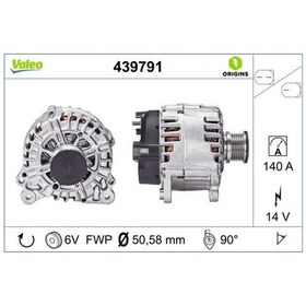 Resim Valeo 12V Alternatör Dinamo 140 A Lın2 Audi-Seat-Skoda-Vw N11.1290 