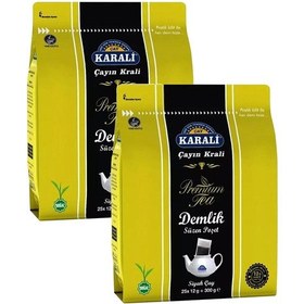 Resim Karali Premium Demlik Poşet Siyah Çay 25'li 2 Adet 
