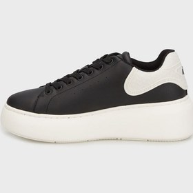 Resim Armani Exchange Bayan Ayakkabı Xw002149 Af19528 Mc024 Siyah-beyaz Siyah 