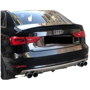 Resim Audi A3 S3 2013 - 2016 Sedan Difüzör Parlak Siyah (Plastik) N11.38072 