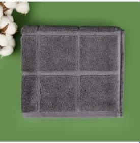 Resim Kareli Ayak Havlusu - Antrasit - 50X70 Cm 