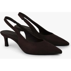 Resim Shoeberry Kadın Peta Acı Kahve Süet Stiletto 