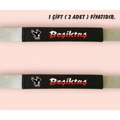 Resim İZ WORTH WEARİNG BEŞİKTAŞ BASKILI Araç Emniyet Koltuk Kemer Kılıfı SİYAH KUMAŞ 2 ADET FİYATIDIR.CIRTLI 