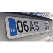 Resim Autowise Beyaz Çerçeveli Oto Plakalık Abs Plastik Esnek Plakalık 2 Adet 