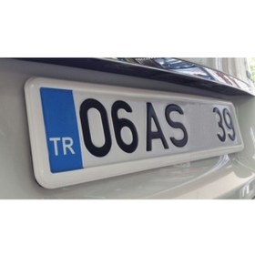 Resim Autowise Beyaz Çerçeveli Oto Plakalık Abs Plastik Esnek Plakalık 2 Adet 