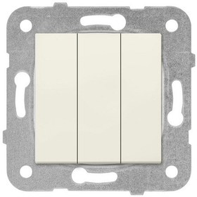 Resim Viko Karre/meridian Krem Üçlü Anahtar Çerçevesiz - 90967268 