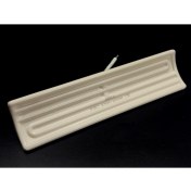 Resim Infrared Seramik Isıtıcı Rezistans Konkav 245X60MM 1000W 230V Beyaz Renk Fsc Model 