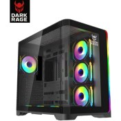 Resim Rgb 7 Fanlı 7X120MM Kumanda + Tuş Rgb Kontrollü Gaming Akvaryum Kasa 
