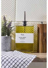 Resim Molivet 350ml Silver Kapak Cam Yağdanlık-sosluk-sirkelik 