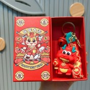 Resim OEMG Yıl Maskotu Karikatür Çekicilik Anahtarlık Kolye Bebek Karikatür Hediyeler (Yurt Dışından) 