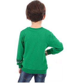 Resim Toontoy Kids Toontoy Erkek Çocuk Baskılı Sweatshirt Çimen Yeşili 