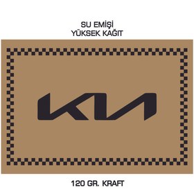 Resim duha trend 35x50 120 Gr. Kraft Kağıt Oto Paspası Kia Yatay 100 Adet 