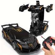 Resim MESIONDY 2.4GHz Uzaktan Kumandalı Araba Robotu - Tek Tuşla Dönüşen Polis Aracı ile 360° Dönen Kayar Tekerlekler, Dayanıklı Plastik Pil Gücüyle Çalışan Oyuncak Erkek ve Kız Çocukları için, Film Esinli Hediye, Polis Arabası Oyuncağı 