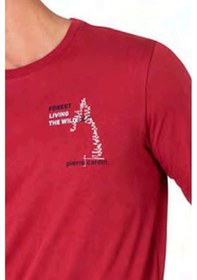 Resim Pierre Cardin 6103 Erkek Uzun Kollu Bisiklet Yaka Pijama Takımı-bordo Bordo 