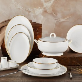 Resim Aryıldız Royal Queen Topkapı 60 Parça 12 Kişilik Yemek Takımı 