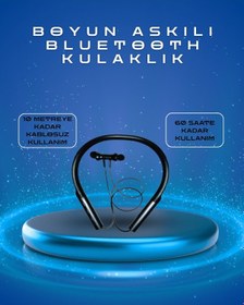 Resim Polygold Pg-100 Type-c Şarjlı Bluetooth Kulaklık Boyun Askılı, Diğer 