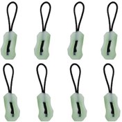 Resim 16x78mm Işıklı Fermuar Çekicileri 33mm Ceket, Mont, Sırt Çantası, Çadır Fermuarları, Açık Hava Kamp Aletleri İçin Işıklı Gece Fermuar Başlıkları, Yeşil 