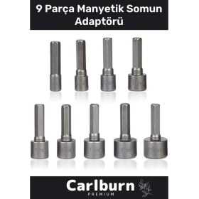 Resim Premium Titanyum Kaplama Uzun Ömürlü Aşınma Karşıtı Koruma 9 Parça Manyetik Somun Adaptörü Seti 