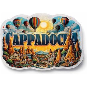 Resim Büro Ev Ofis Kapadokya Hediyesi İçin Ahşap Dizayn Buzdolabı Magneti 