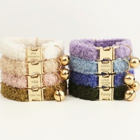 Resim Kedi Tasması isimli ve Zilli 86804 - AÇIK MAVİ tasma + papyon / S-M 