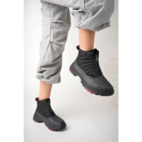 Resim Bitmeden İste Kadın Vizon Ultra Hafif Faylon Taban Su Geçirmez Önden Fermuarlı Kar Botu 