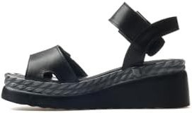 Resim venüs Kadın Hakiki Deri Dolgu Topuklu Günlük Sandalet 25y 2512303y Z Bej 