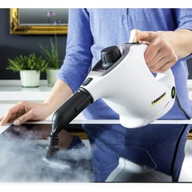 Resim Karcher SC 1 EasyFix 1200 W Beyaz Buharlı Temizlik Makinesi - Zemin ve El Aparatlı, Ev ve Ofis İçin Çok Yönlü Kullanım 
