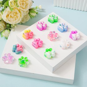 Resim 5/10/20/30/40/50 adet Mini Sevimli Kedi Pati Yumuşak Oyuncaklar - Sıkılabilir Hayvan saç tokası Oyuncakları, Çeşitli Renklerde (Pembe, Mavi, Yeşil, Sarı, Kedi Oyuncağı, J, Mini Pati Taba, saç tokası Makinesi İçin Mini Peluş, Kız Çocuk İçin Squishie, Pati Üzerinde Squishie Fırsatı) 