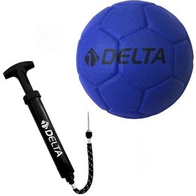 Resim Delta Deluxe Kauçuk 2 Numara Hentbol Topu + Top Pompası Çok Renkli 