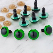 Resim Loren 14 mm Yeşil 5 Çift Amigurumi Göz 
