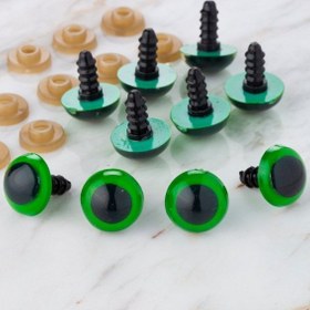 Resim Loren 14 mm Yeşil 5 Çift Amigurumi Göz 