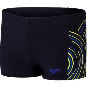 Resim Speedo Aquashort Çocuk Yüzücü Mayosu Siyah 