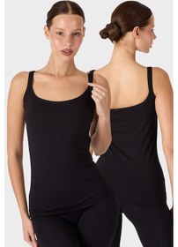 Resim Malabadi Kadın Siyah 2'li İnce Askılı Sırtı Açık Modal Atlet 2m1034 Siyah 