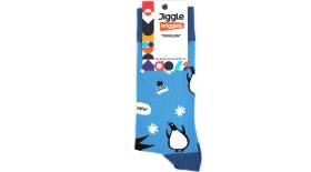 Resim Jiggle Wiggles Penguen Desenli Çorap 