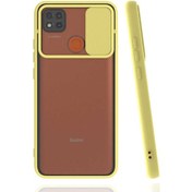 Resim Goocamp Redmi 9c Kılıf Lensi Kapak - Sarı Sarı 
