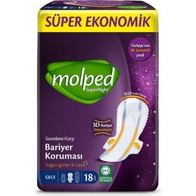 Resim Molped Supernight Süper Ekonomik Gece 18'li 