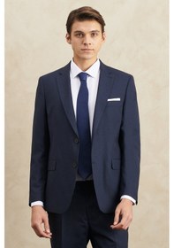 Resim AC&Co / Altınyıldız Classics Erkek Lacı Su Geçirmez Regular Fit Mono Yaka Yünlü Nano Takım Elbise Lacı 